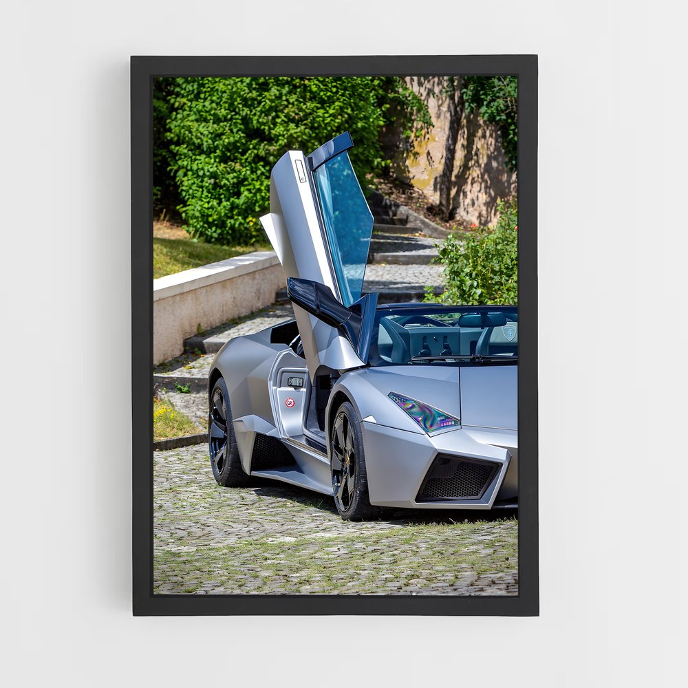 Poster Reventon roadster portes – affiche Lamborghini (vue 2)